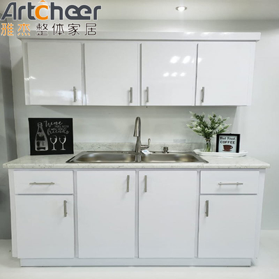 ซื้อ กล่องครัวอัลลูมิเนียมสแตนเลสเล็กโค้ง ด้วยสีที่กําหนดเองและขนาดแบบจําลอง / RTA การผลิตออนไลน์