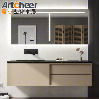 ซื้อ ตารางสไตล์สมัยใหม่ ตู้อาบน้ําไม้ Luxury Vanity Set with Floor Mounted Sink การผลิตออนไลน์