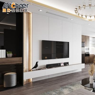 ซื้อ ECO Friendly Wall Hang TV Cabinet ขายสําหรับการออกแบบเฟอร์นิเจอร์บ้านที่ทันสมัย การผลิตออนไลน์