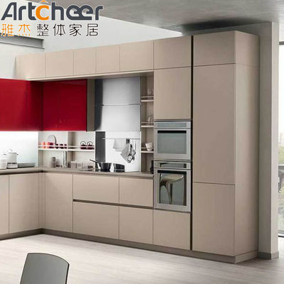 ตู้ครัวสีที่กําหนดเอง ตู้ไม้แข็งประกอบแบบแหลม Vantage